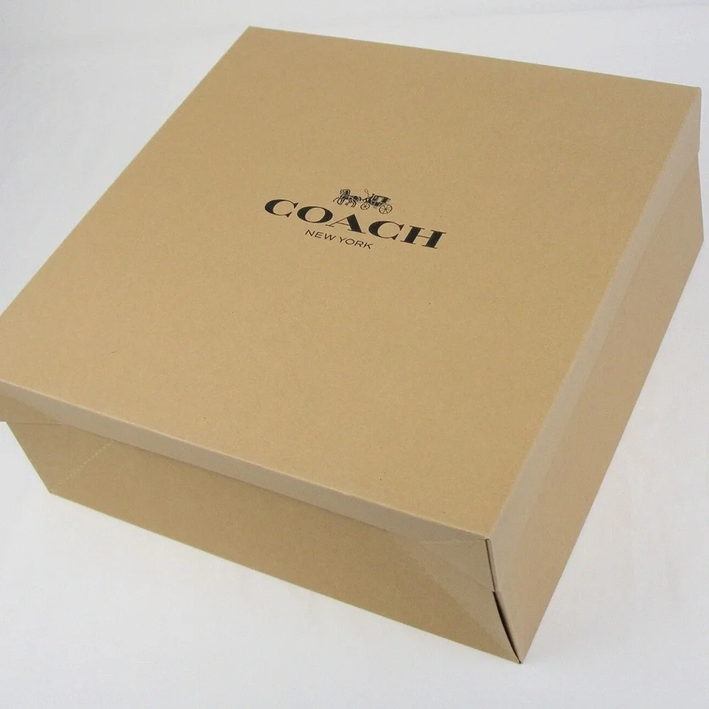 New Large Coach Gift Box Approximately 14” x 14” x 5.5”